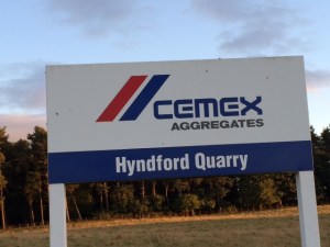 Cemex Hyndford sign